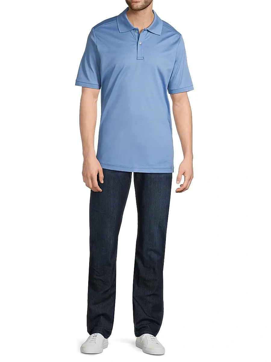Eton Men's Cotton Piqué Polo Shirt | Thumbnail 2 Eton Men's Cotton Piqué Polo Shirt | Thumbnail 2