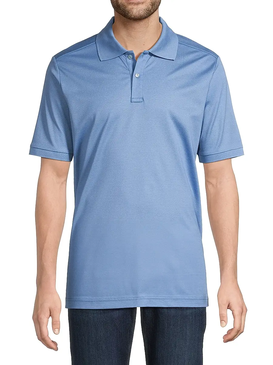 Eton Men's Cotton Piqué Polo Shirt | Thumbnail 3 Eton Men's Cotton Piqué Polo Shirt | Thumbnail 3