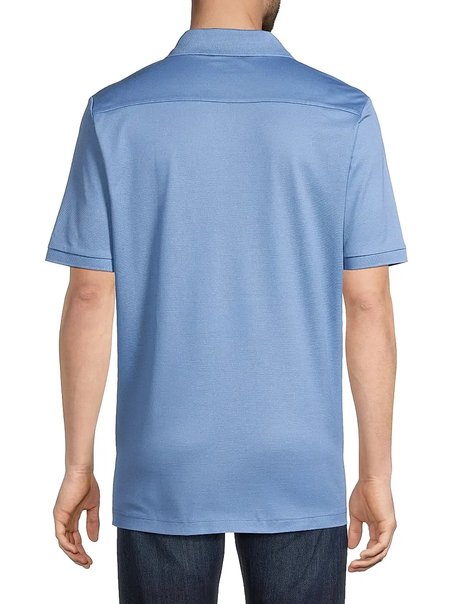 Eton Men's Cotton Piqué Polo Shirt | Thumbnail 5 Eton Men's Cotton Piqué Polo Shirt | Thumbnail 5