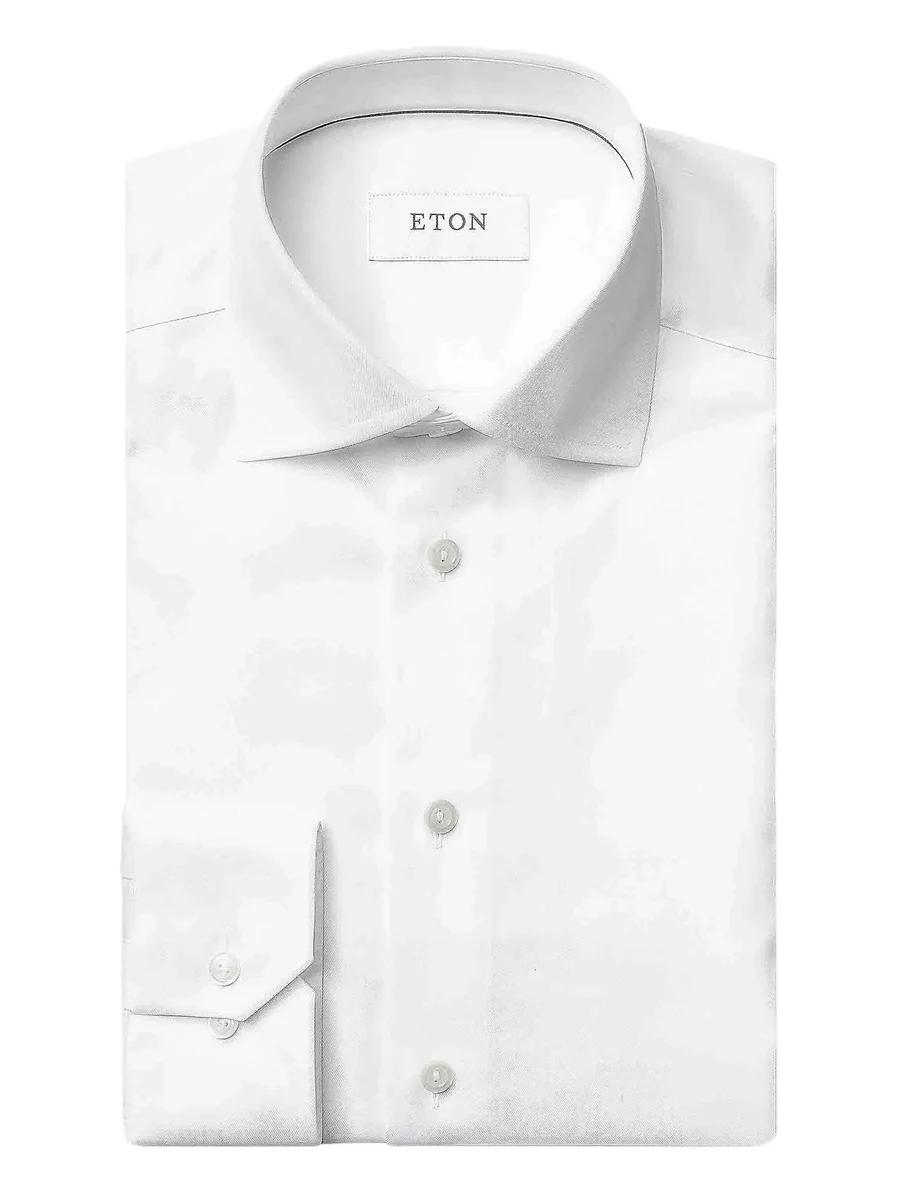 Men's Cotton-Twill Contemporary-Fit Dress Shirt