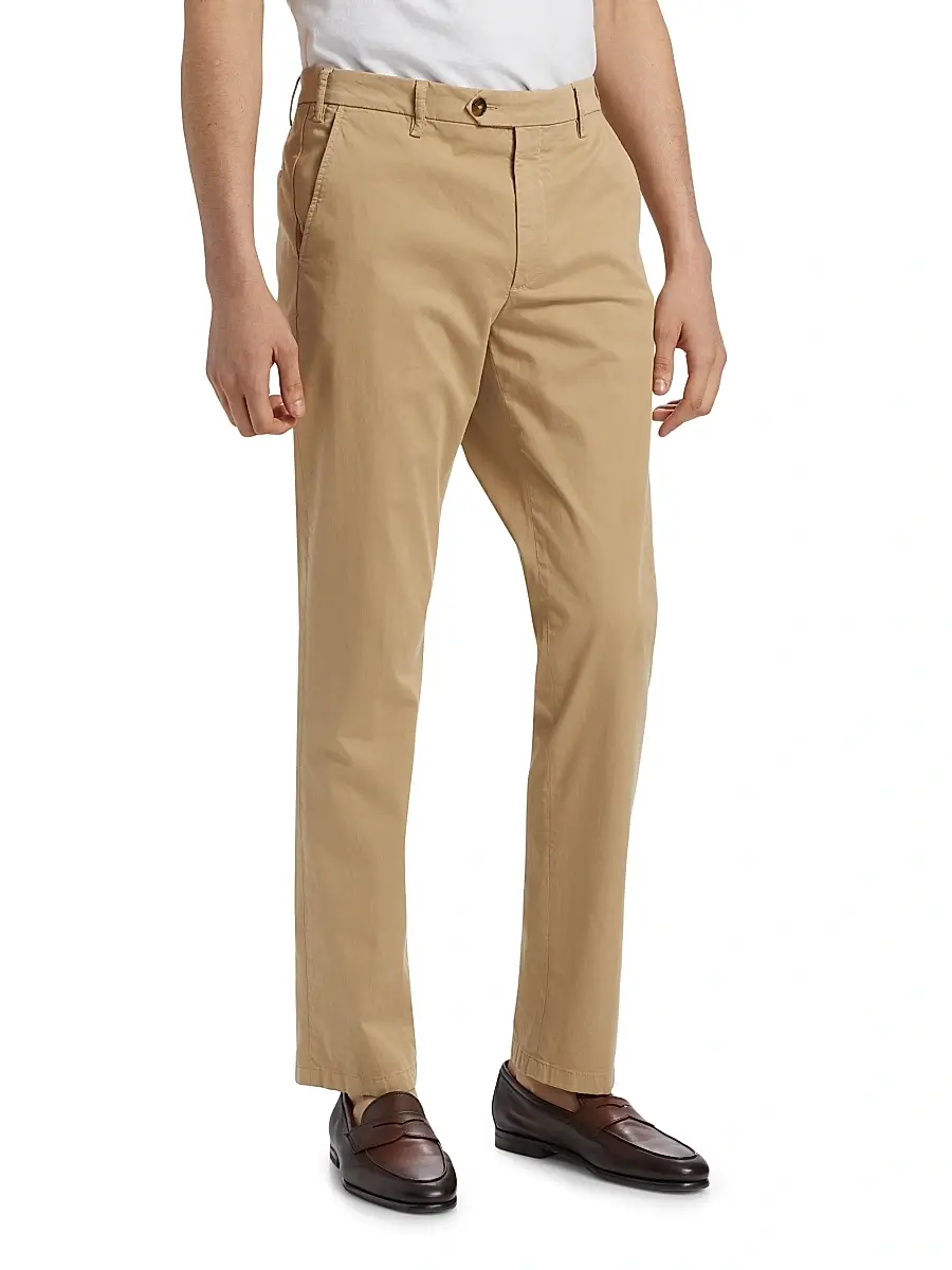 Canali Men's Chino Stretch-Cotton Pants | Thumbnail 4 Canali Men's Chino Stretch-Cotton Pants | Thumbnail 4