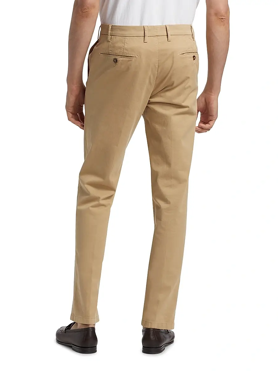 Canali Men's Chino Stretch-Cotton Pants | Thumbnail 5 Canali Men's Chino Stretch-Cotton Pants | Thumbnail 5