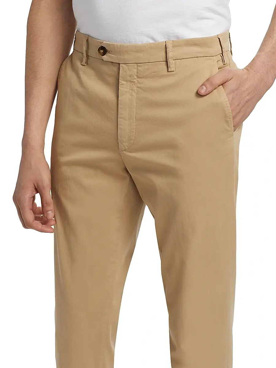 Canali Men's Chino Stretch-Cotton Pants | Thumbnail 6 Canali Men's Chino Stretch-Cotton Pants | Thumbnail 6