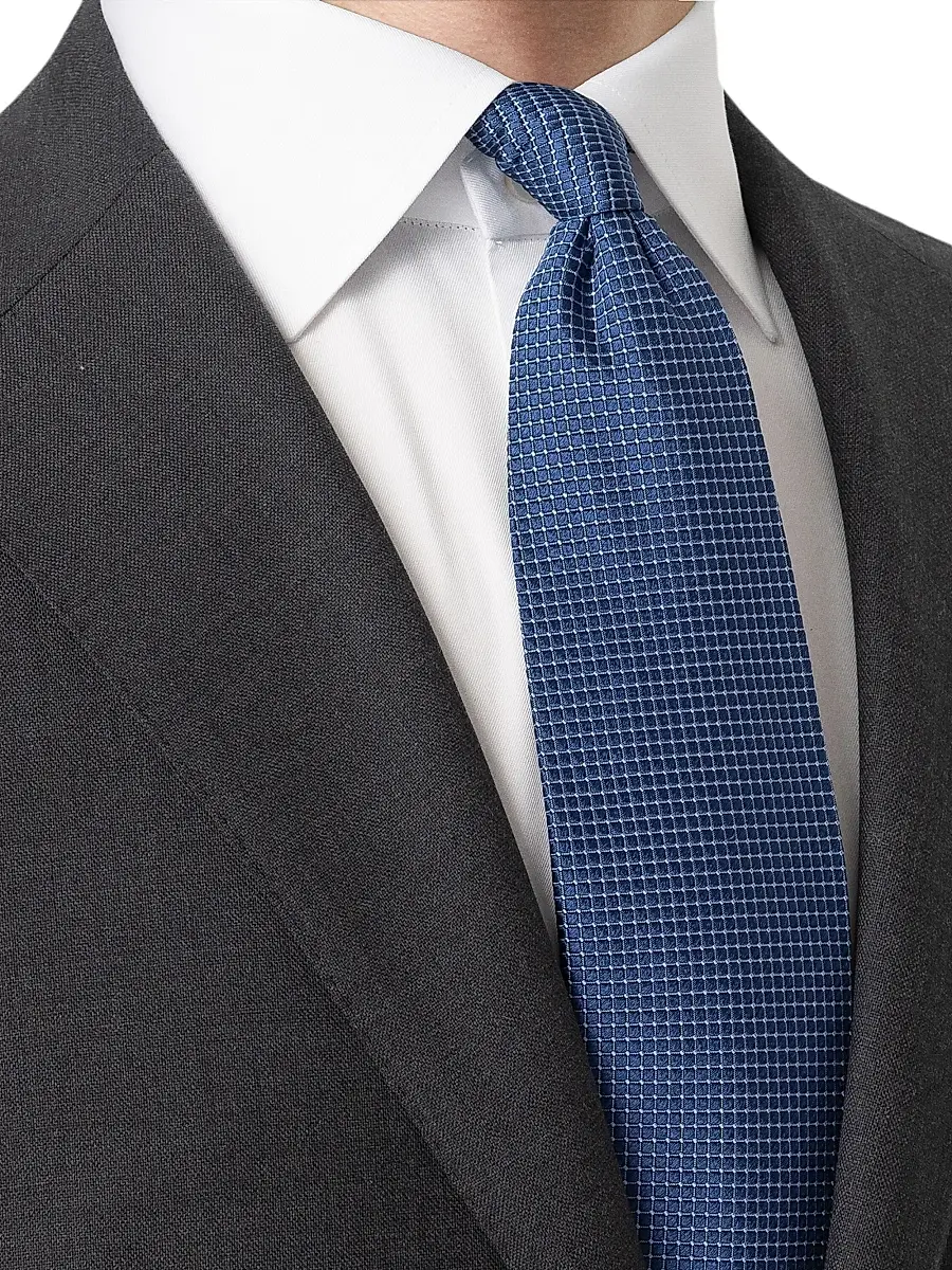 Eton Men's Geometric Satin Silk Tie | Thumbnail 2