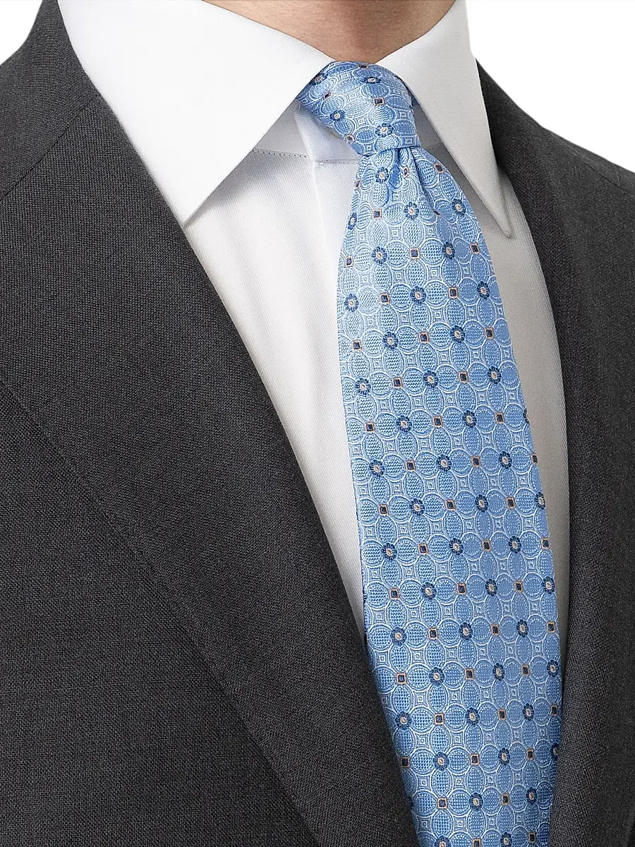 Eton Men's Floral Silk Tie | Thumbnail 2 Eton Men's Floral Silk Tie | Thumbnail 2