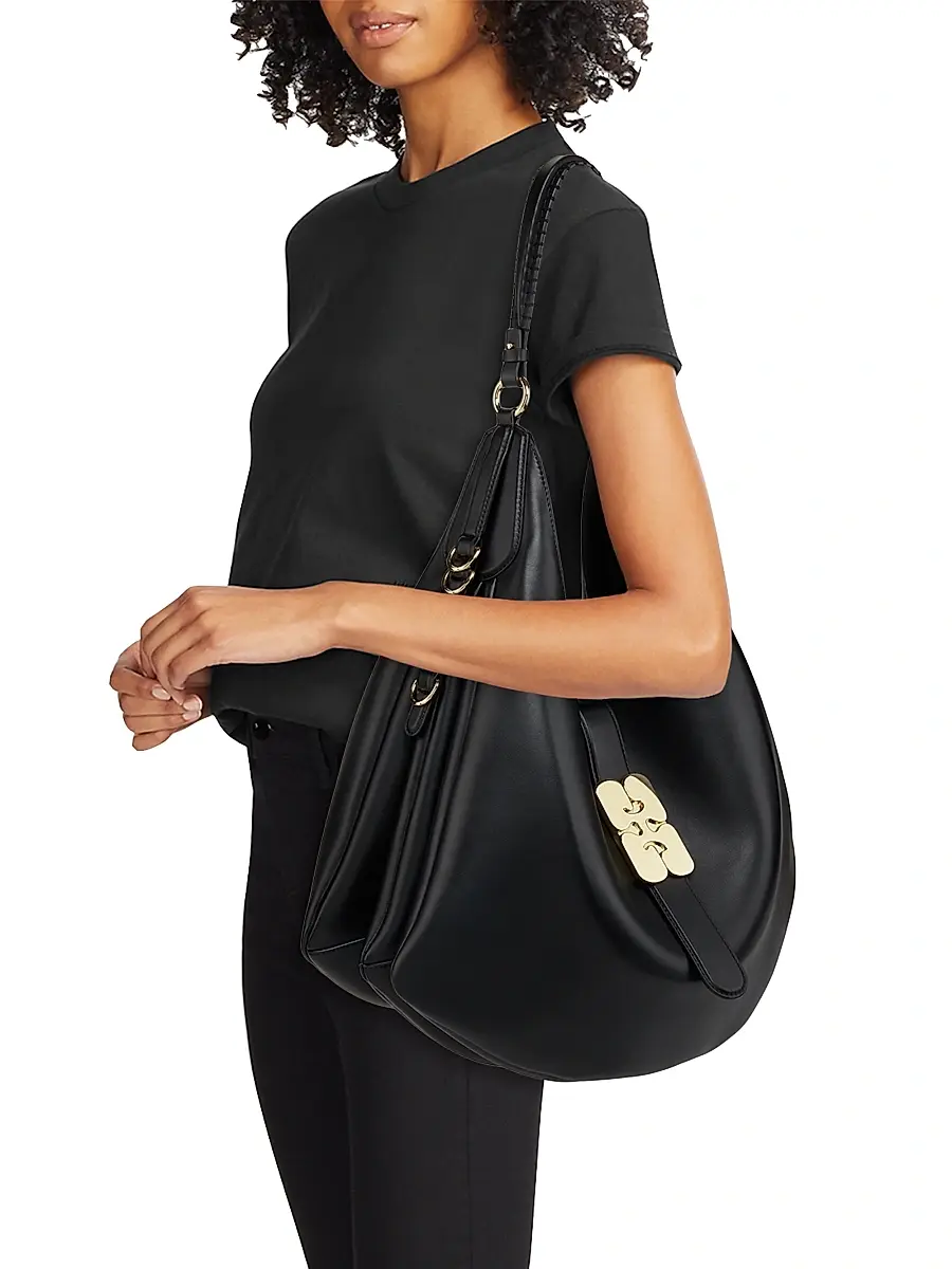 Ganni Women's Large Kat Leather Hobo Bag | Thumbnail 2 Ganni Women's Large Kat Leather Hobo Bag | Thumbnail 2