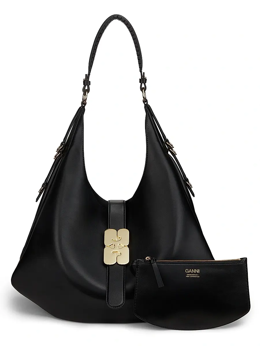 Ganni Women's Large Kat Leather Hobo Bag | Thumbnail 7 Ganni Women's Large Kat Leather Hobo Bag | Thumbnail 7