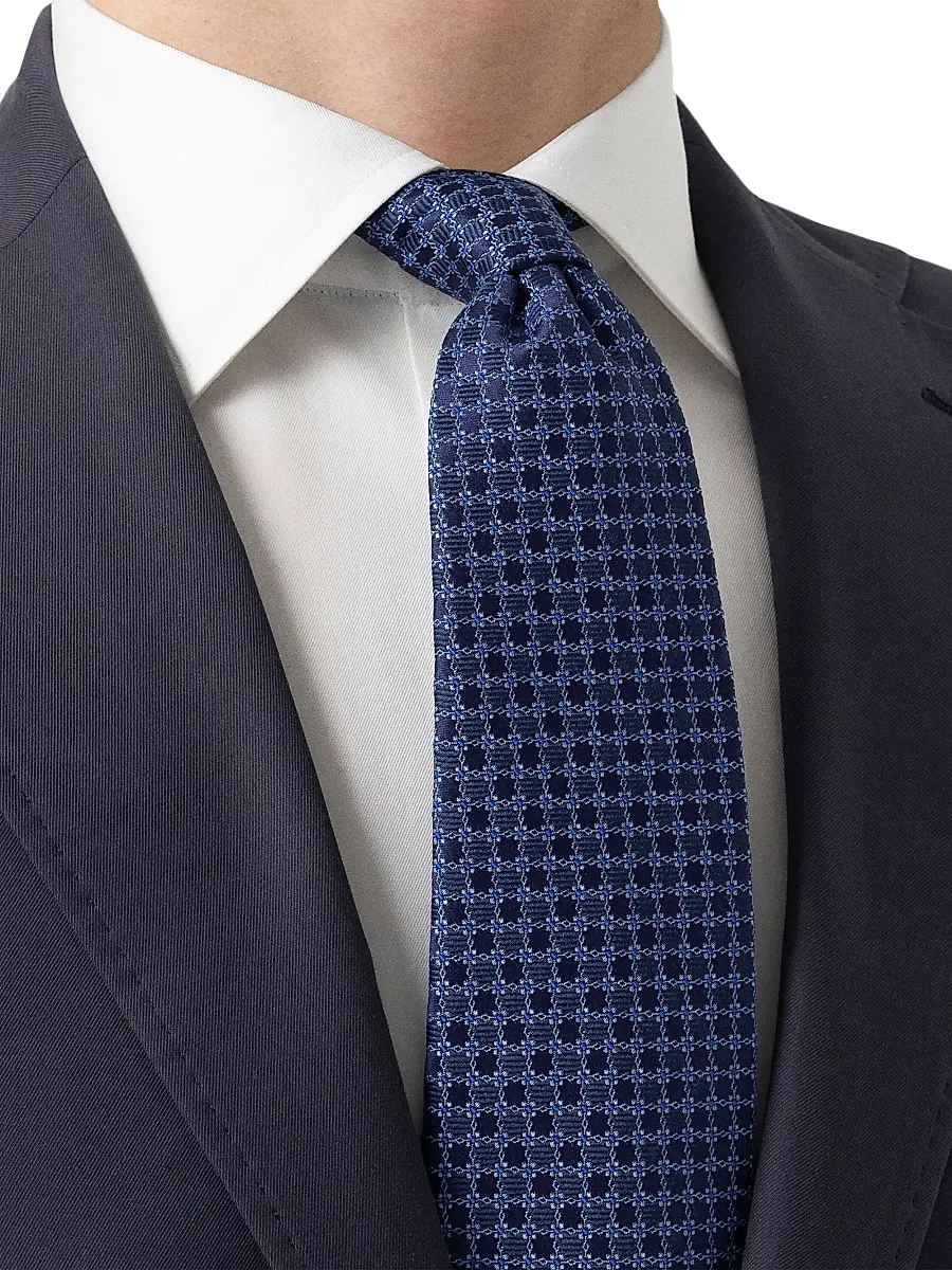 Eton Men's Floral Woven Silk Tie | Thumbnail 2