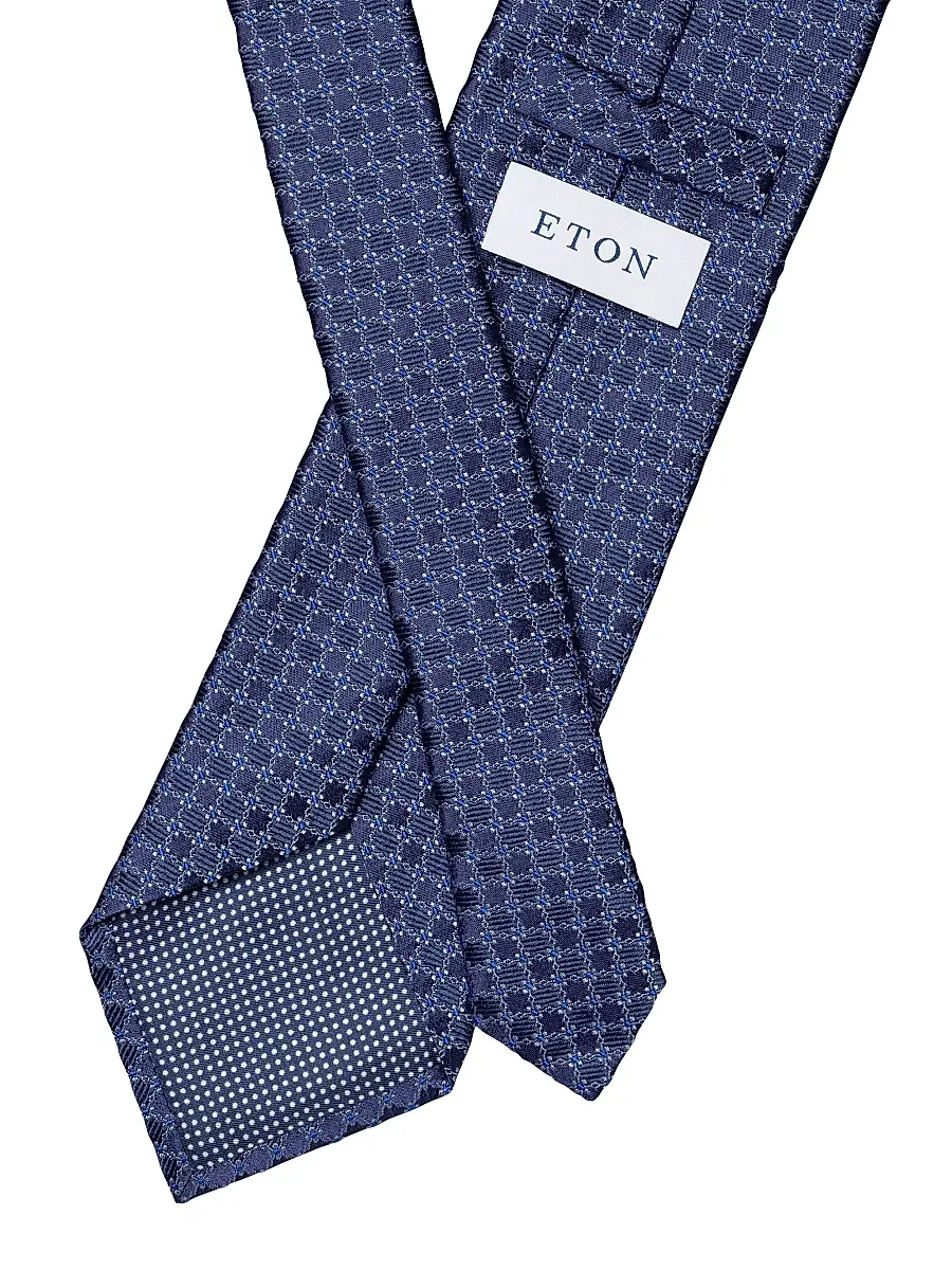 Eton Men's Floral Woven Silk Tie | Thumbnail 3