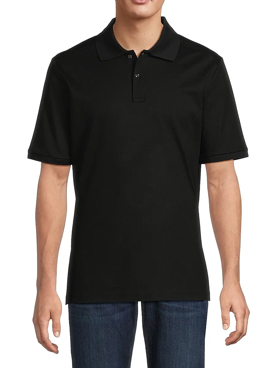 Eton Men's Cotton Piqué Polo Shirt | Thumbnail 3 Eton Men's Cotton Piqué Polo Shirt | Thumbnail 3