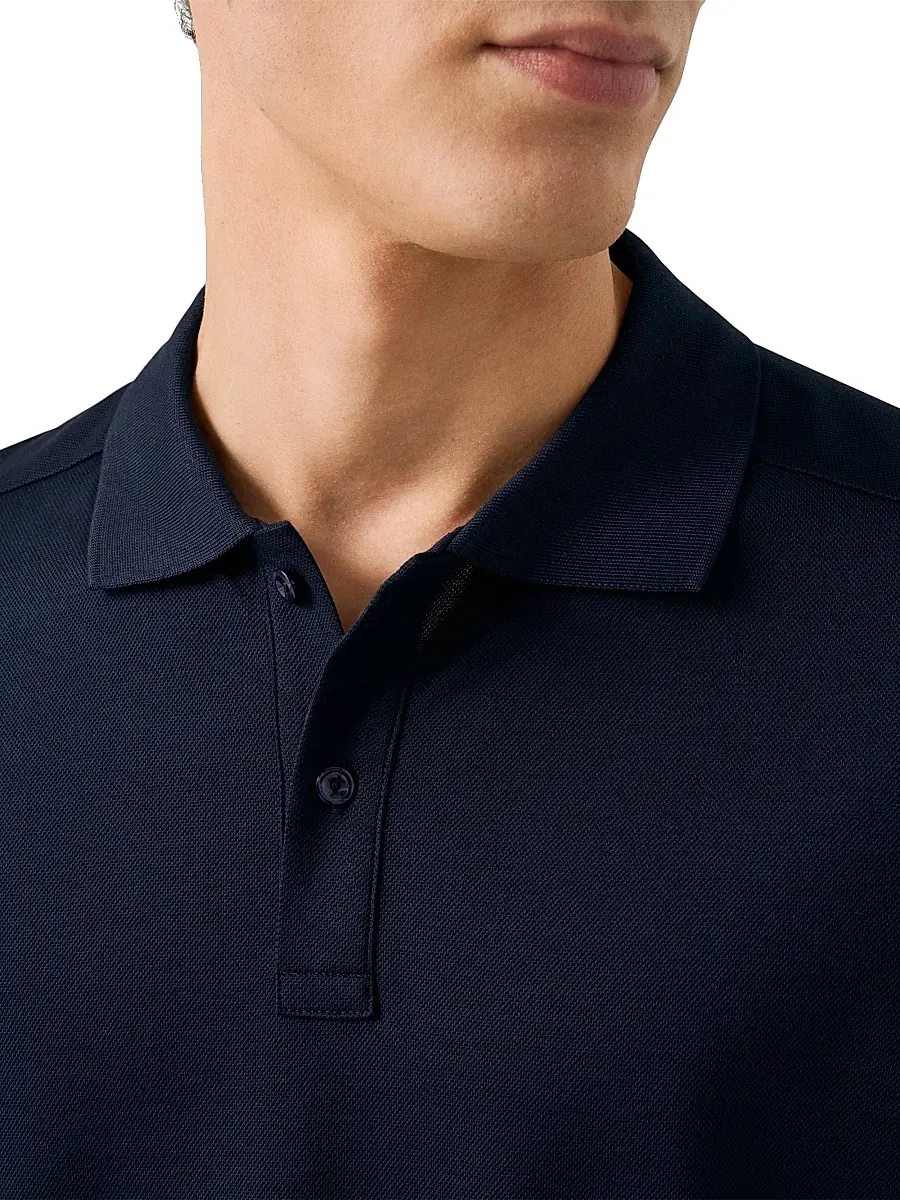 Eton Men's Cotton Piqué Polo Shirt | Thumbnail 4 Eton Men's Cotton Piqué Polo Shirt | Thumbnail 4
