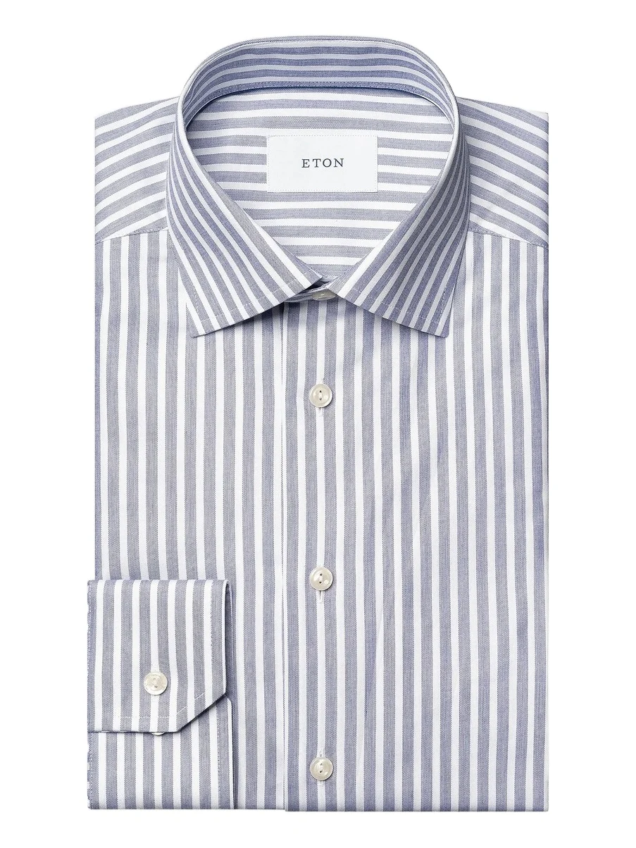 Men's Slim-Fit Striped Twill Shirt Men's Slim-Fit Striped Twill Shirt