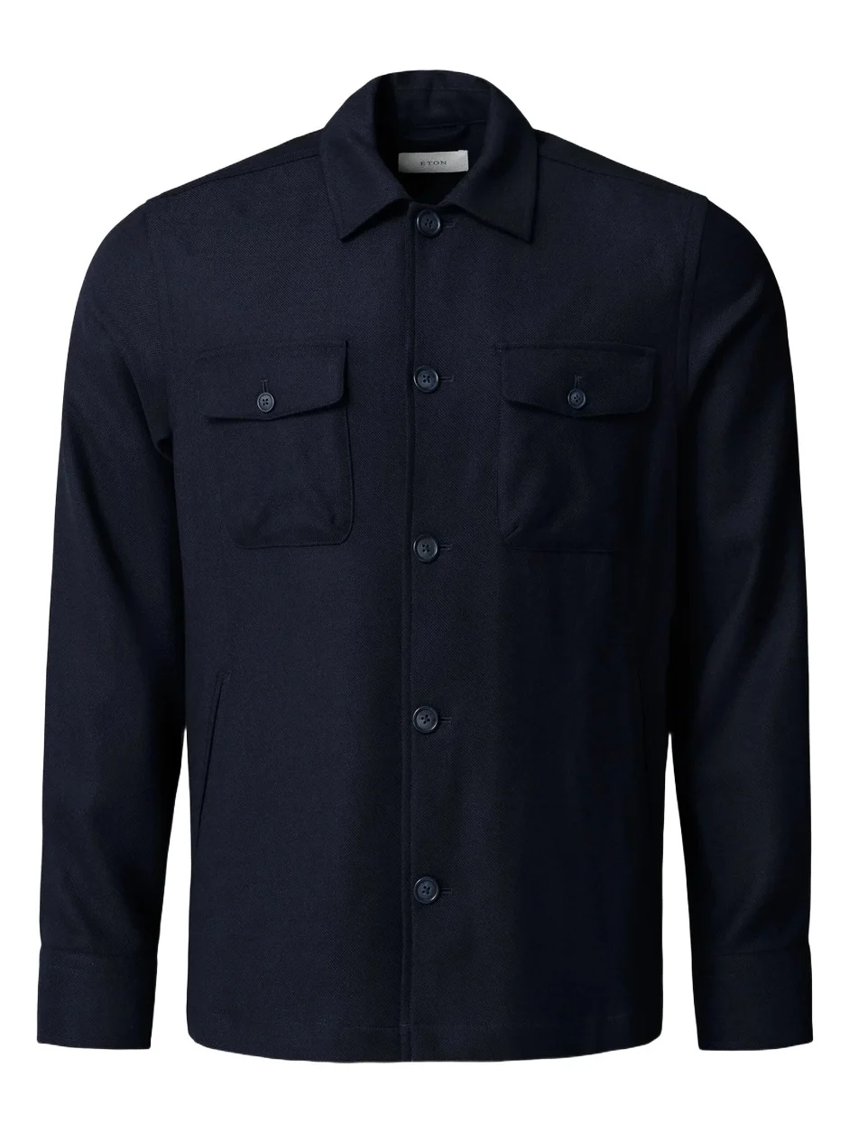 Eton Men's Wool-Cashmere Overshirt