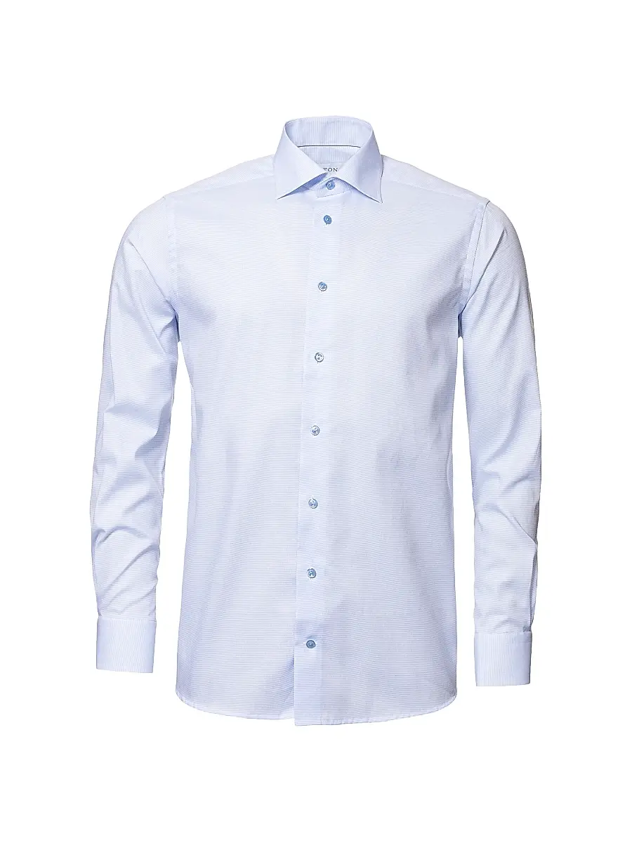 Eton Men's Contemporary-Fit Textured Solid Shirt | Thumbnail 2 Eton Men's Contemporary-Fit Textured Solid Shirt | Thumbnail 2