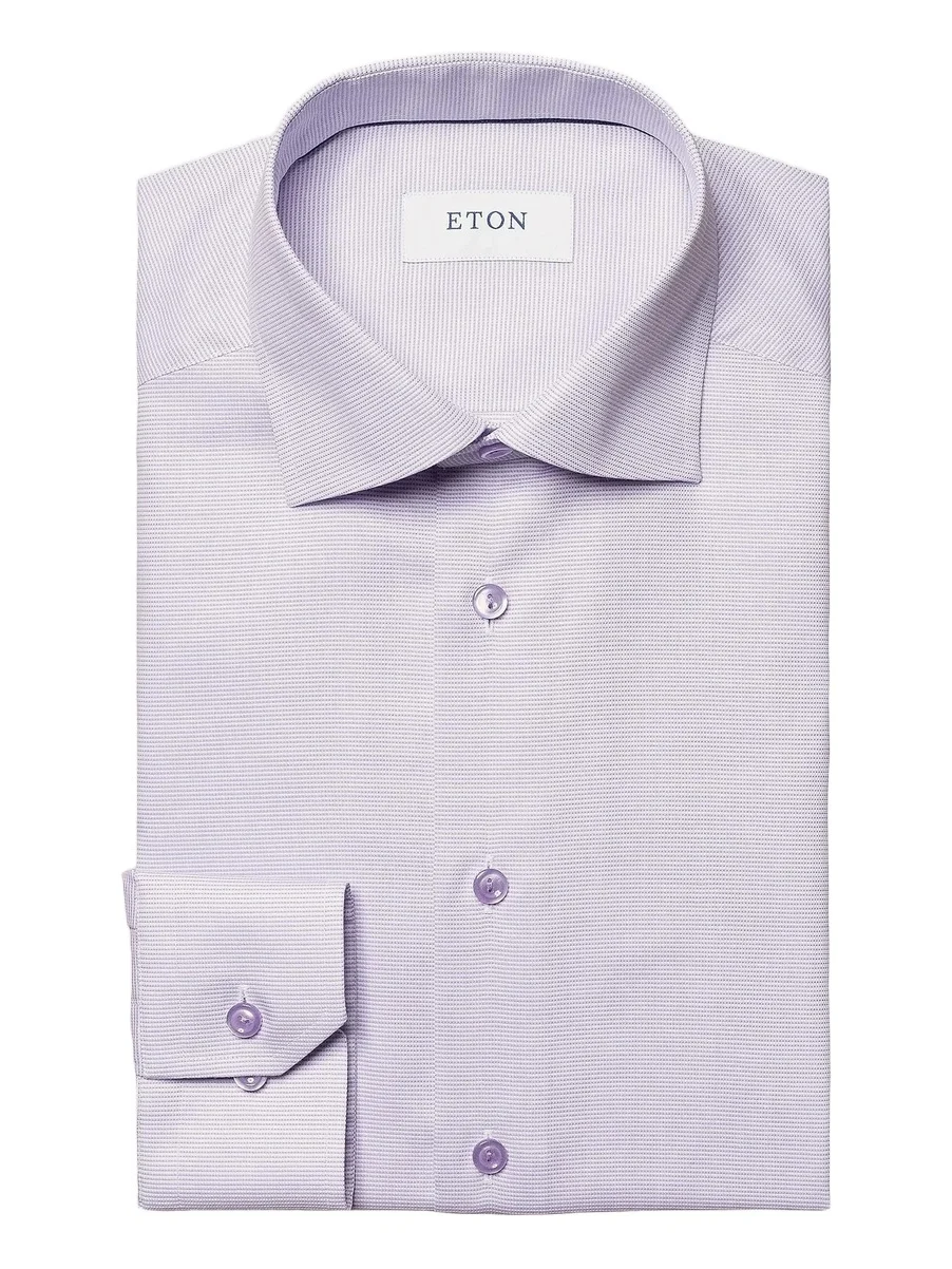 Men's Contemporary-Fit Textured Solid Shirt Men's Contemporary-Fit Textured Solid Shirt
