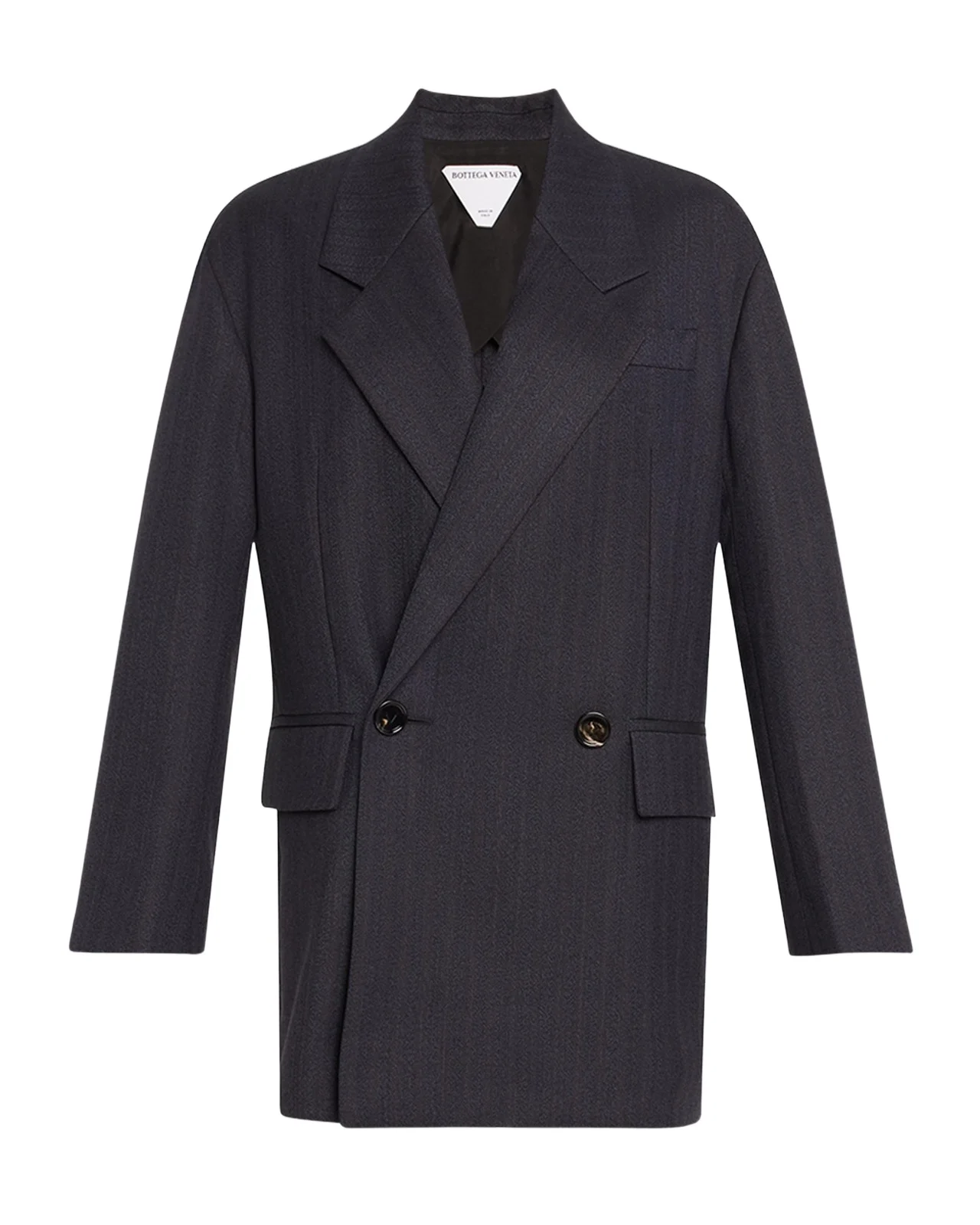 Subtle Stripe Double-Breasted Wool Jacket Subtle Stripe Double-Breasted Wool Jacket