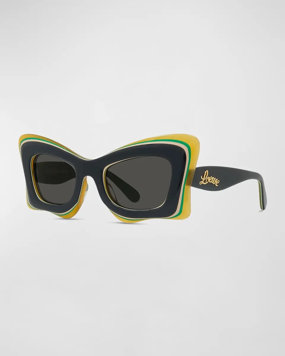 Loewe Multicolor Acetate Butterfly Sunglasses | Thumbnail 3 Loewe Multicolor Acetate Butterfly Sunglasses | Thumbnail 3