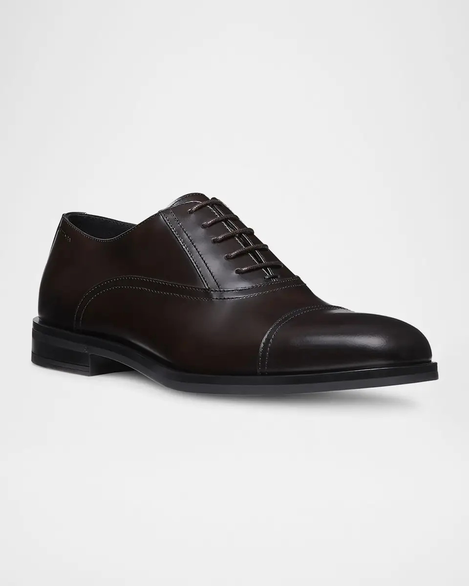 Stuart Weitzman Men's Club Calfskin Classic Oxford Loafers | Thumbnail 2