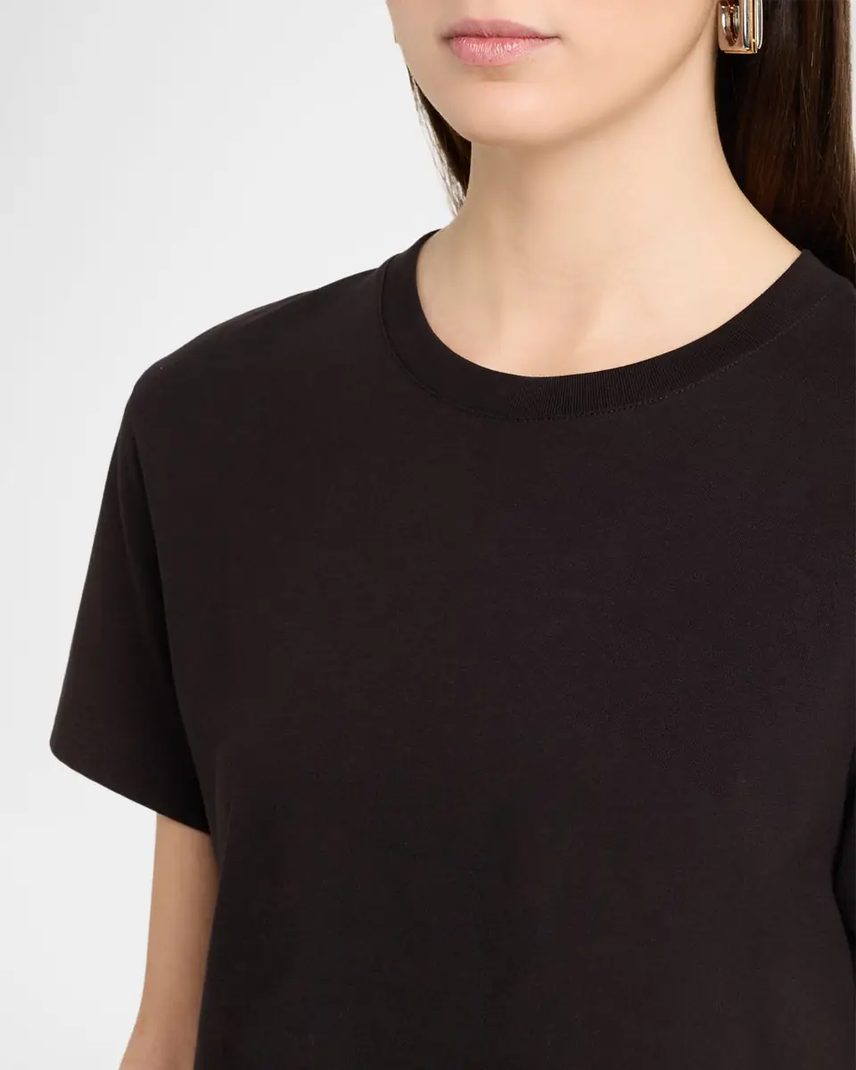 Vince Short-Sleeve Pima Cotton Crewneck T-Shirt | Thumbnail 5 Vince Short-Sleeve Pima Cotton Crewneck T-Shirt | Thumbnail 5