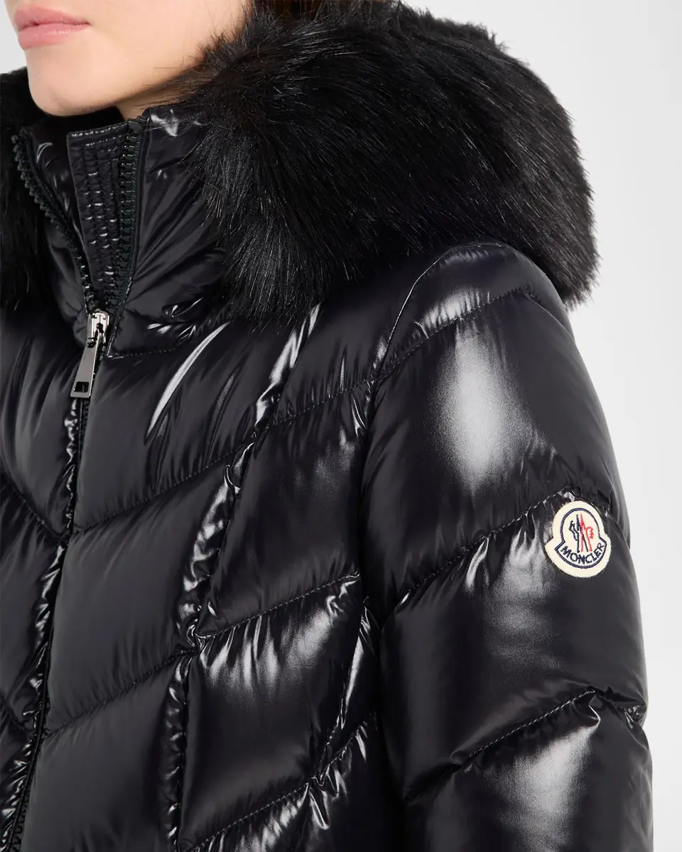 Moncler Fulmarus Faux Fur-Trimmed Hooded Long Down Jacket | Thumbnail 5 Moncler Fulmarus Faux Fur-Trimmed Hooded Long Down Jacket | Thumbnail 5