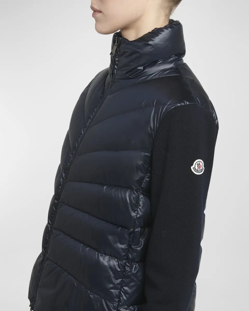 Moncler Lightweight Wool Puffer Cardigan | Thumbnail 5