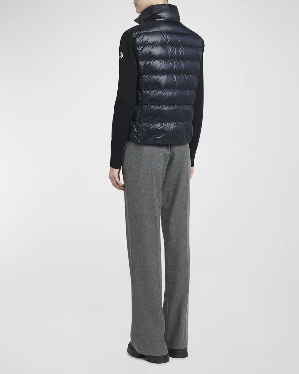 Moncler Lightweight Wool Puffer Cardigan | Thumbnail 6