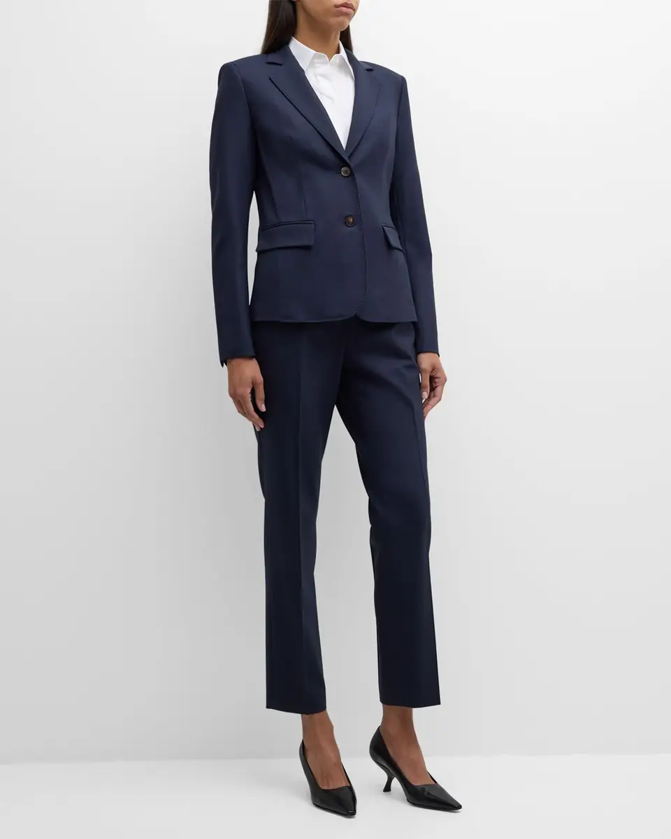 Lafayette 148 New York Pick Stitch Stretch Wool Blazer | Thumbnail 2 Lafayette 148 New York Pick Stitch Stretch Wool Blazer | Thumbnail 2