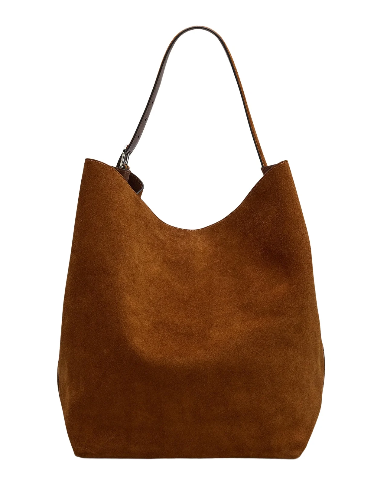 Large Belted Suede Tote Bag Large Belted Suede Tote Bag