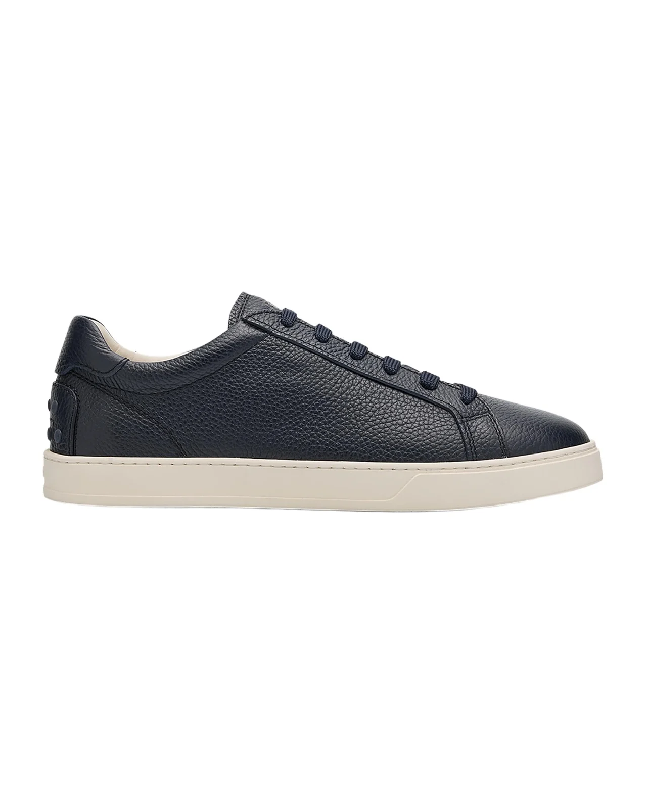 Men's Grained Leather Low-Top Sneakers Men's Grained Leather Low-Top Sneakers