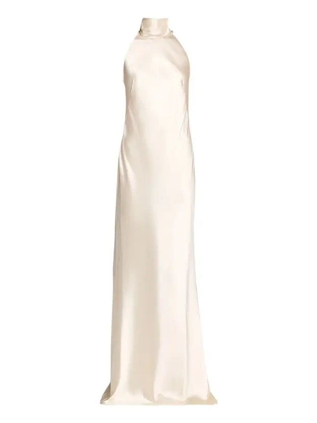 Chilton Stretch Satin Evening Dress Chilton Stretch Satin Evening Dress