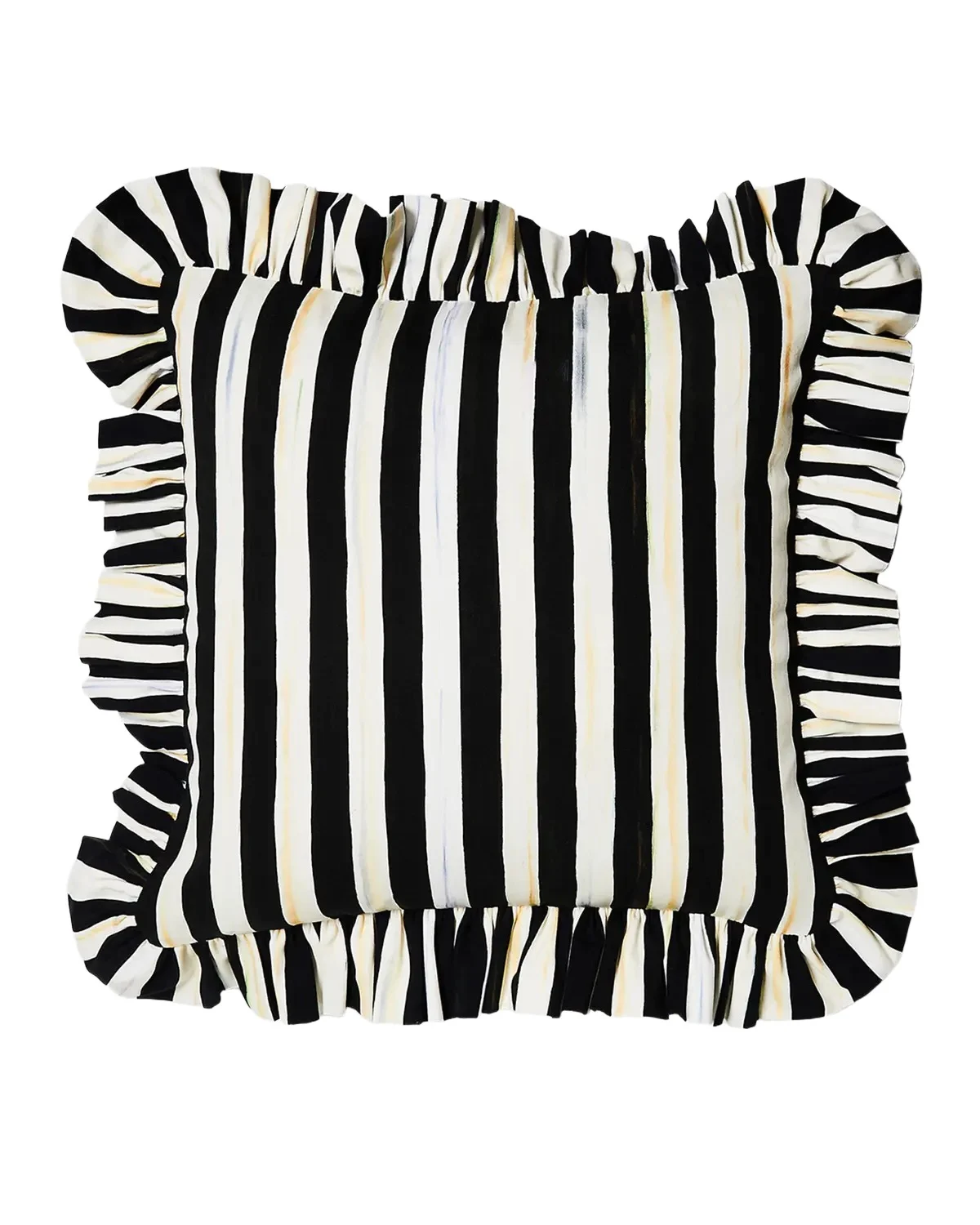 MacKenzie-Childs Courtly Stripe Ruffle Throw Pillow