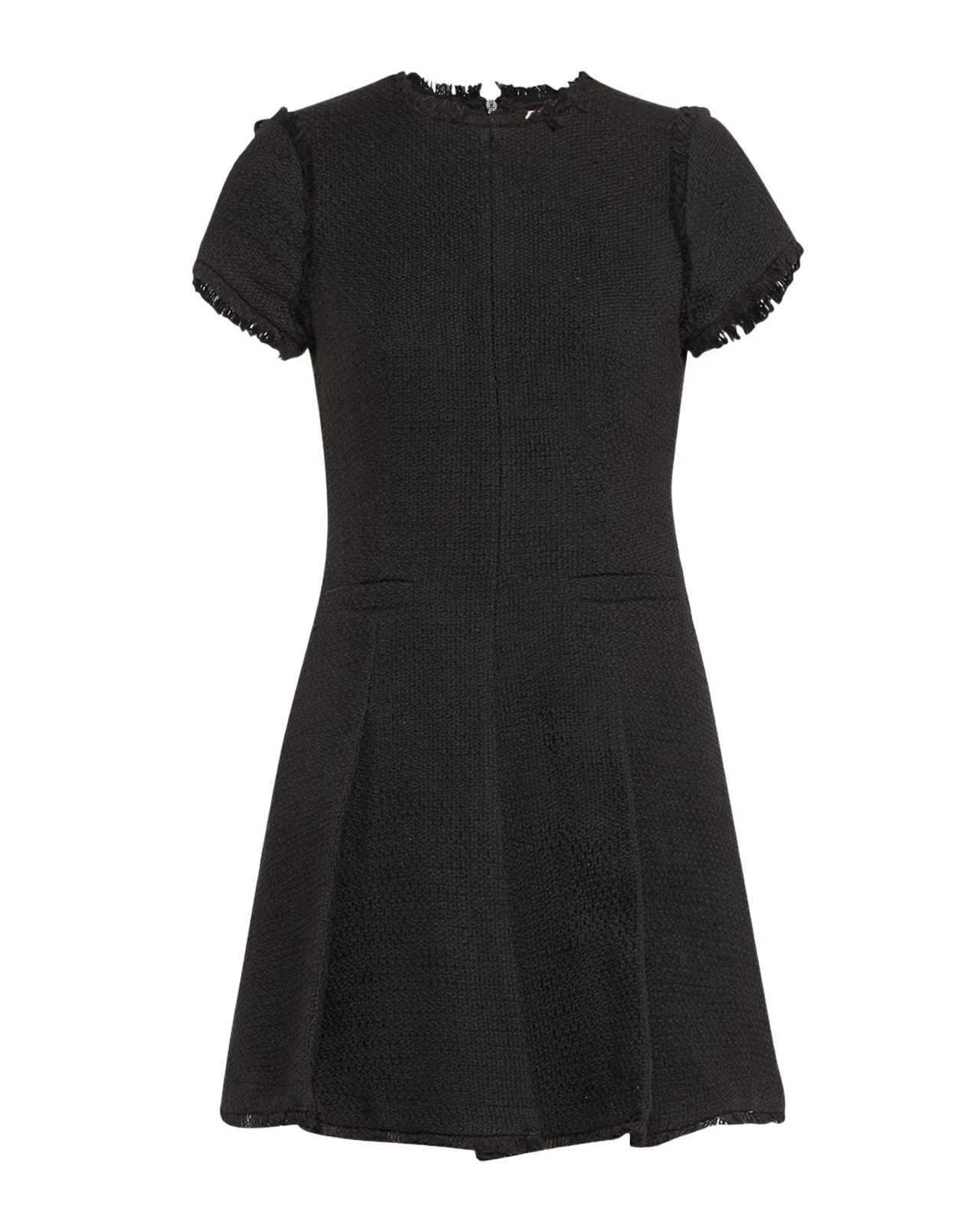 Cinq à Sept Nova Cotton Boucle Pleated Mini Dress