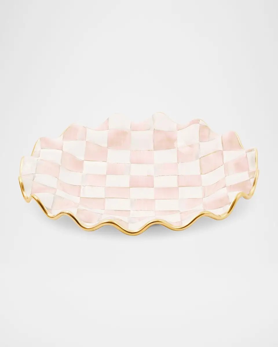 MacKenzie-Childs Rosy Check Ceramic Fluted Dinner Plate | Thumbnail 2 MacKenzie-Childs Rosy Check Ceramic Fluted Dinner Plate | Thumbnail 2