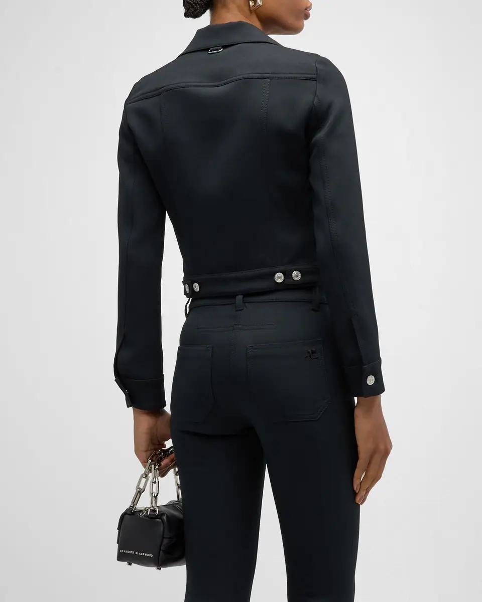 Courrèges Signature Twill Trucker Jacket | Thumbnail 6 Courrèges Signature Twill Trucker Jacket | Thumbnail 6