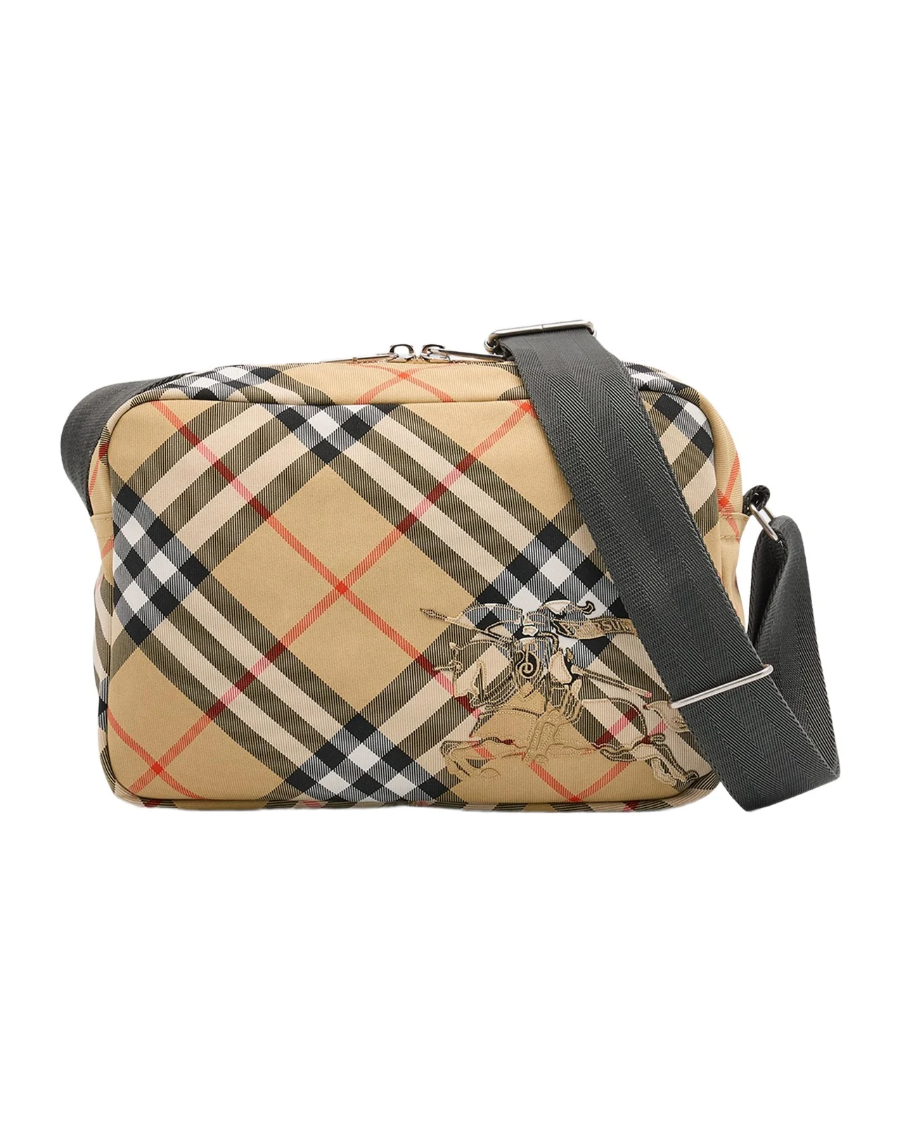 Burberry Men's Check Essential Crossbody Bag