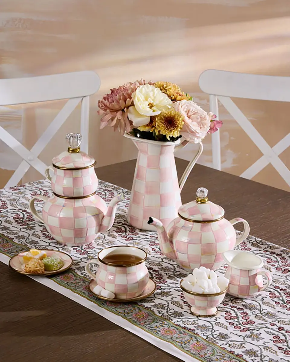 MacKenzie-Childs Rosy Check Enamel Little Creamer | Thumbnail 2 MacKenzie-Childs Rosy Check Enamel Little Creamer | Thumbnail 2