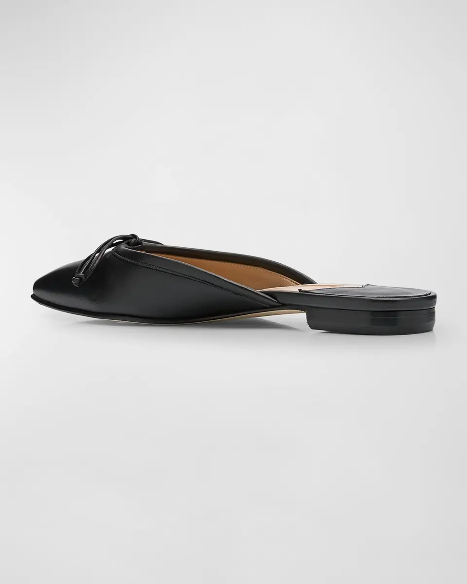 Manolo Blahnik Lambskin Bow Ballerina Mules | Thumbnail 4 Manolo Blahnik Lambskin Bow Ballerina Mules | Thumbnail 4