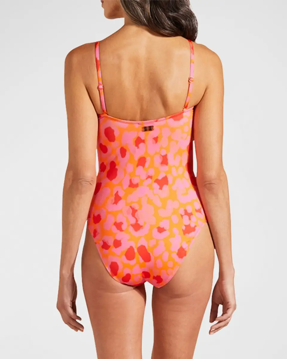 Vilebrequin Abstract Leopard Printed One-Piece Swimsuit | Thumbnail 3