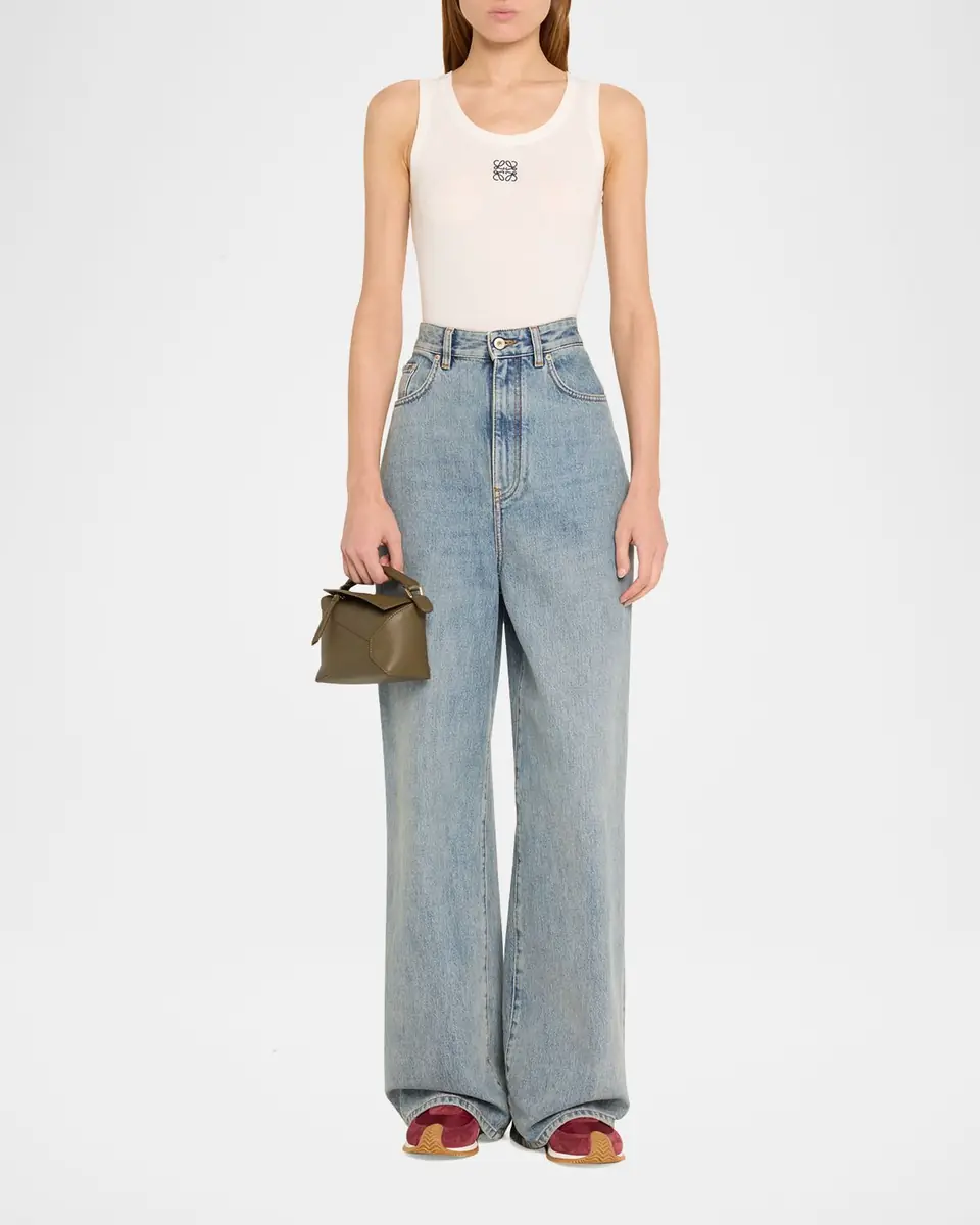 Loewe x Paula's Ibiza Puzzle Edge Mini Top-Handle Bag in Leather | Thumbnail 5 Loewe x Paula's Ibiza Puzzle Edge Mini Top-Handle Bag in Leather | Thumbnail 5
