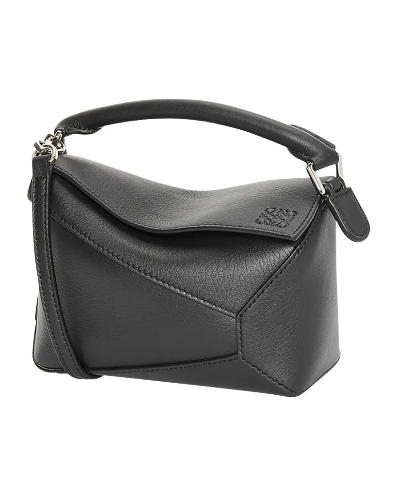 Loewe x Paula's Ibiza Puzzle Edge Mini Top-Handle Bag in Leather