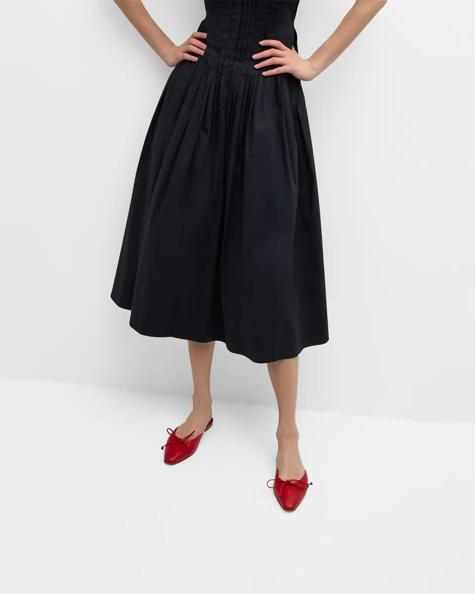 Manolo Blahnik Lambskin Bow Ballerina Mules | Thumbnail 2 Manolo Blahnik Lambskin Bow Ballerina Mules | Thumbnail 2