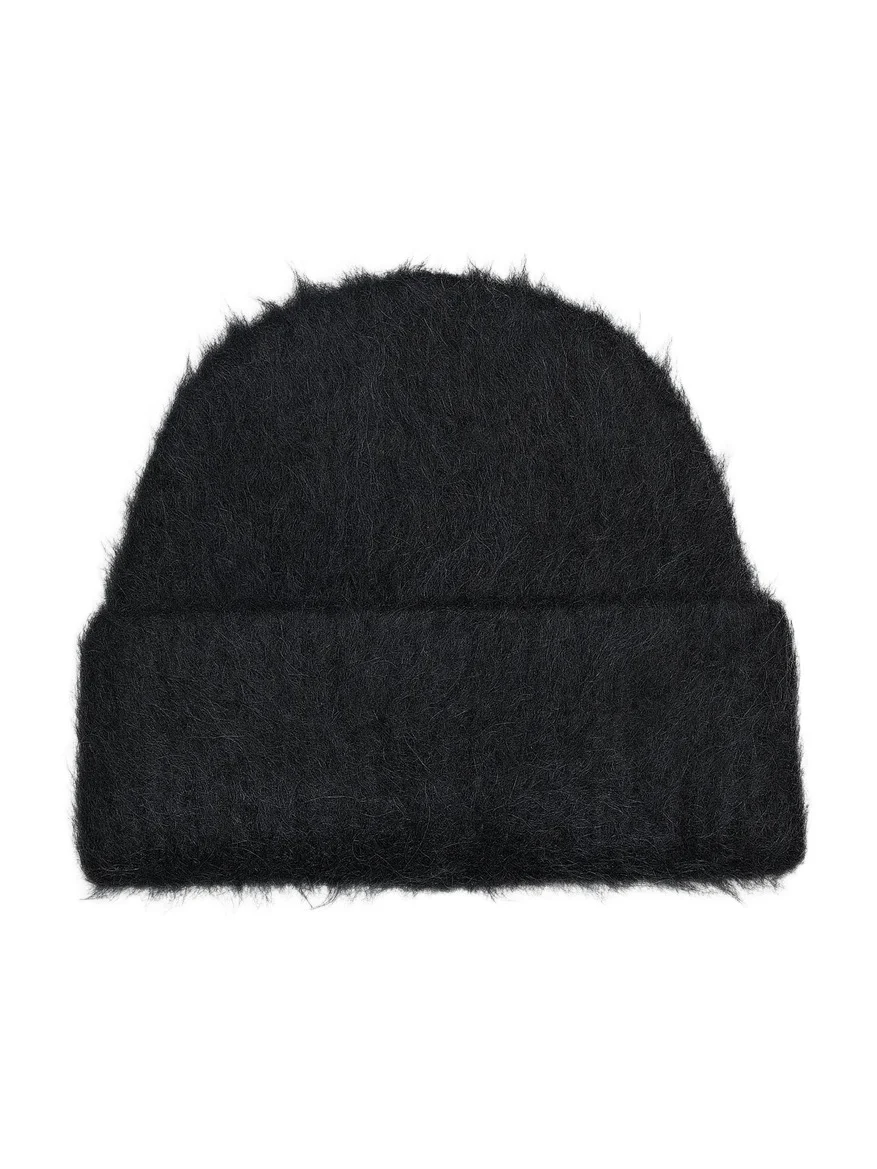 Women's Alpaca Rib-Knit Beanie