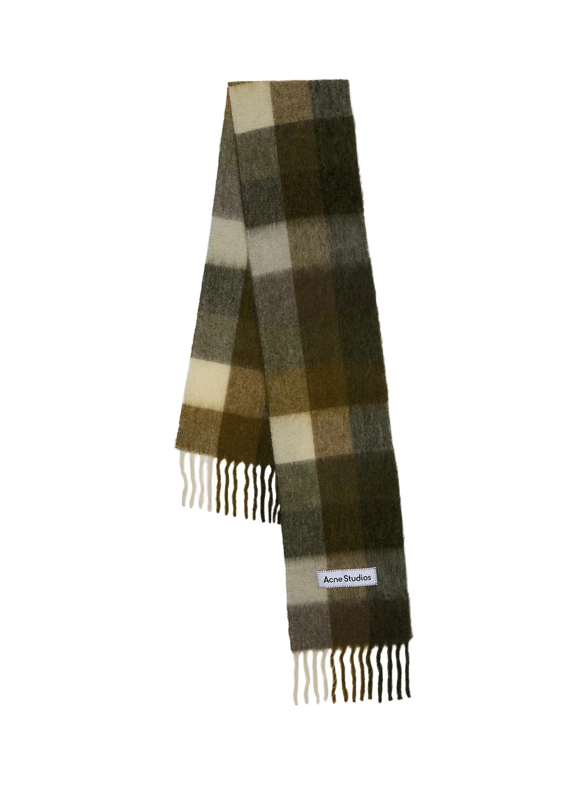 Men's Main Vally Checkered Fringe Scarf Men's Main Vally Checkered Fringe Scarf