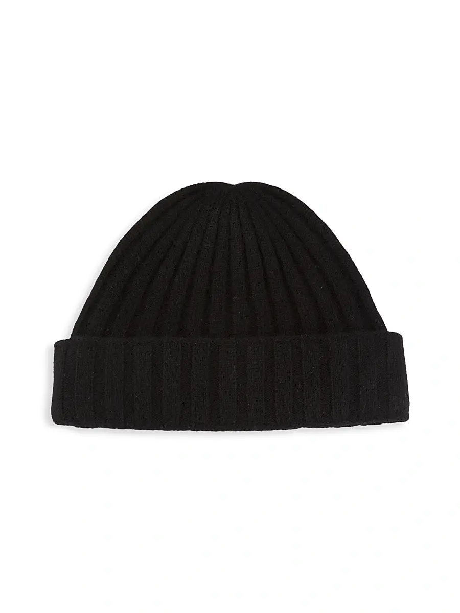 Toteme Women's Ps24 Rib-Knit Cashmere Beanie - Black | Image 1 Toteme Women's Ps24 Rib-Knit Cashmere Beanie - Black | Image 1