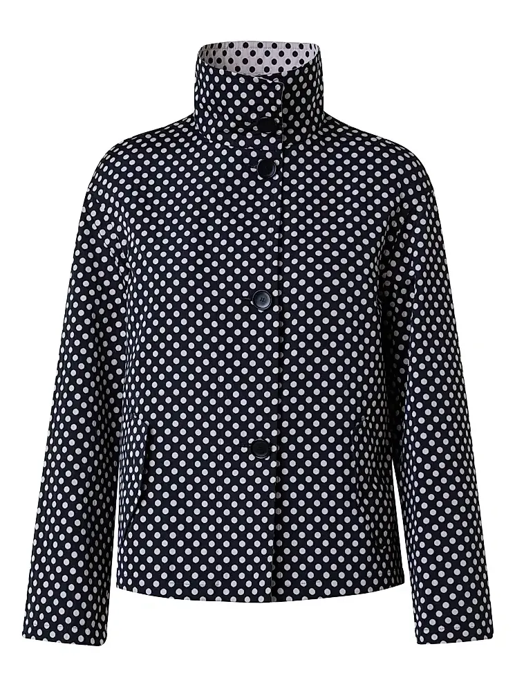 Women's Polka Dot Cropped Jacket Women's Polka Dot Cropped Jacket