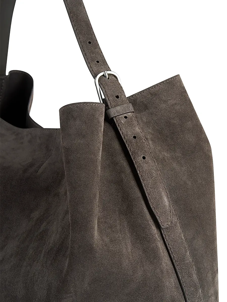 TOTEME Women's Suede Belted Tote Bag | Thumbnail 4