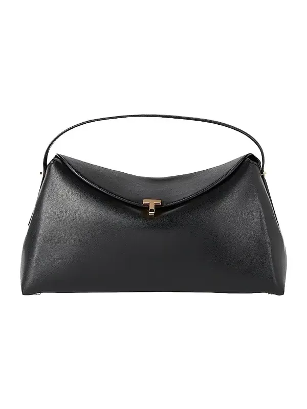 Women's T-Lock Leather Top Handle Bag