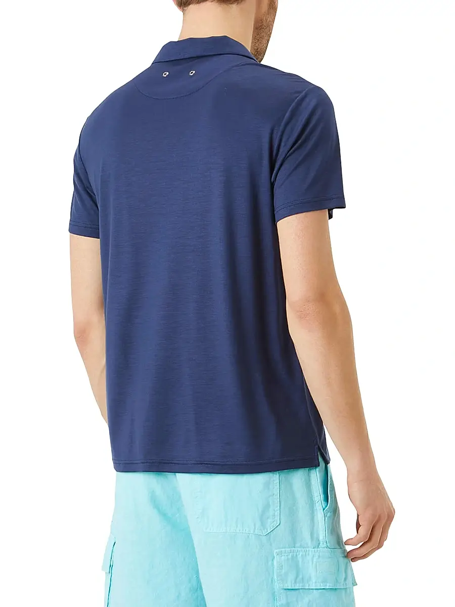 Vilebrequin Men's Classic-Fit Jersey Polo | Thumbnail 2 Vilebrequin Men's Classic-Fit Jersey Polo | Thumbnail 2