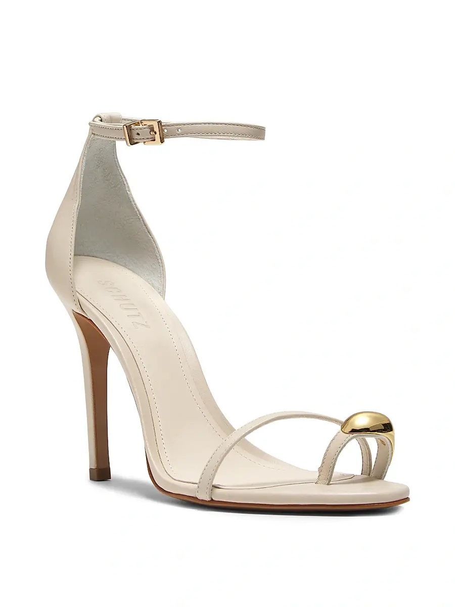 Schutz Women's Maya 100MM Leather Sandals | Thumbnail 2 Schutz Women's Maya 100MM Leather Sandals | Thumbnail 2