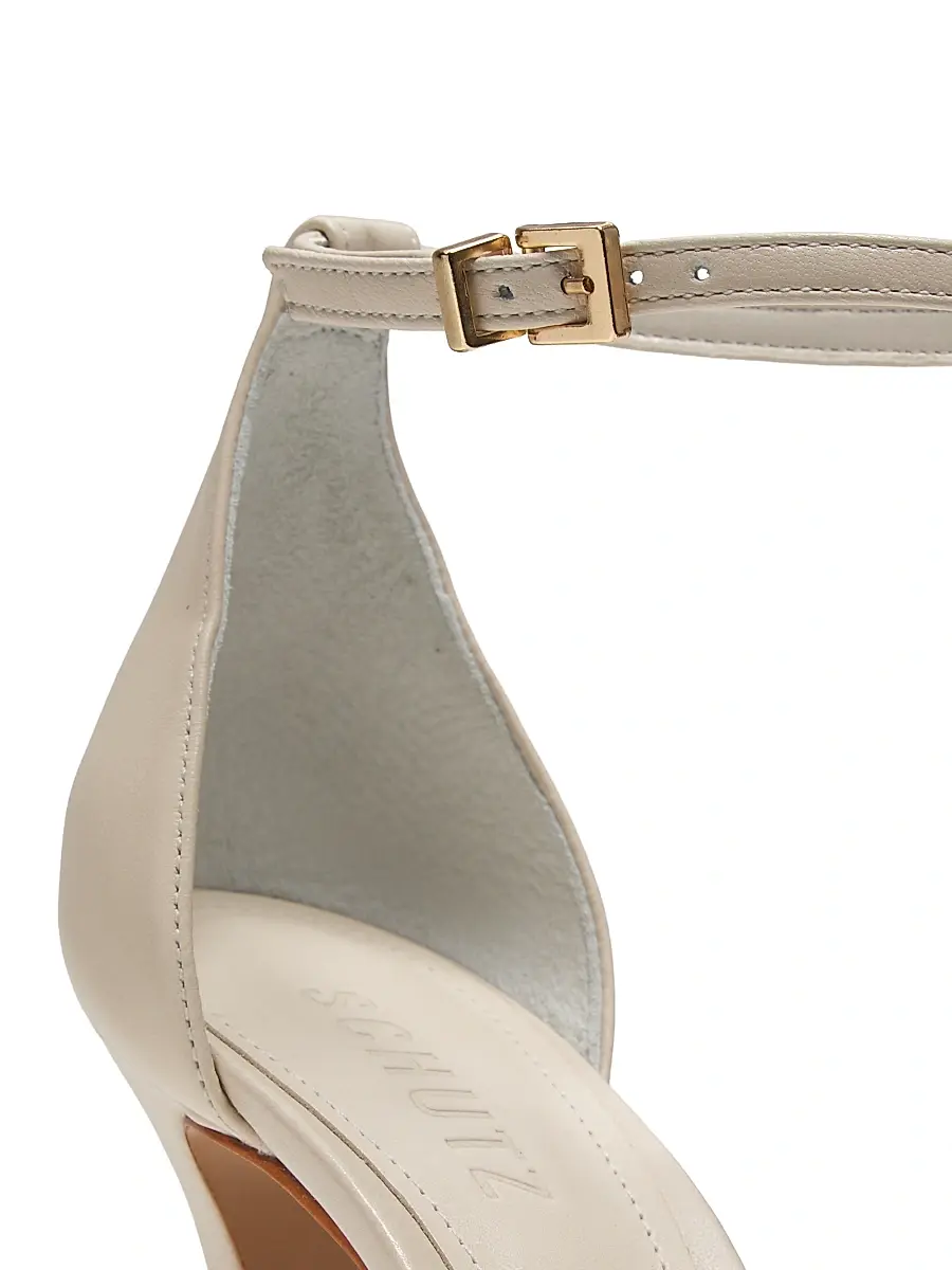 Schutz Women's Maya 100MM Leather Sandals | Thumbnail 6 Schutz Women's Maya 100MM Leather Sandals | Thumbnail 6